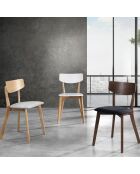 2 Chaises varm grises - 80x44x47 cm