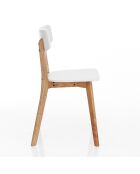 2 Chaises varm blanches - 79x40x43 cm