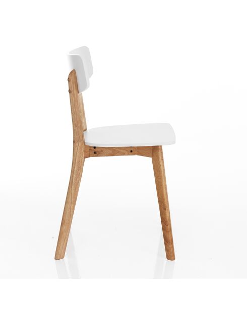2 Chaises varm blanches - 79x40x43 cm