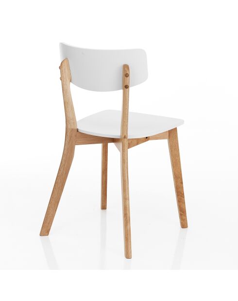 2 Chaises varm blanches - 79x40x43 cm