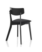 2 Chaises varm noires - 80x44x47 cm