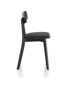 2 Chaises varm noires - 80x44x47 cm