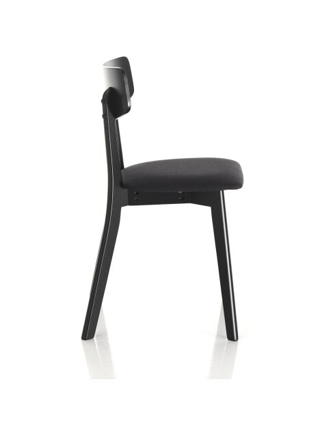 2 Chaises varm noires - 80x44x47 cm
