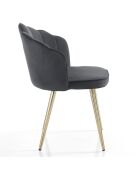 4 Chaises shell grises - 78x57x58 cm