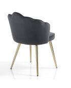 4 Chaises shell grises - 78x57x58 cm