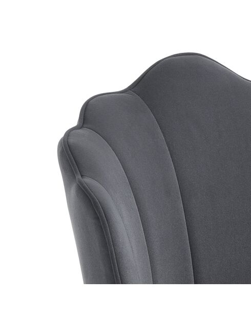 4 Chaises shell grises - 78x57x58 cm