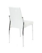 4 Chaises margo blanches - 85x41x53 cm