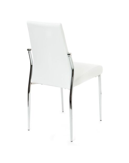 4 Chaises margo blanches - 85x41x53 cm
