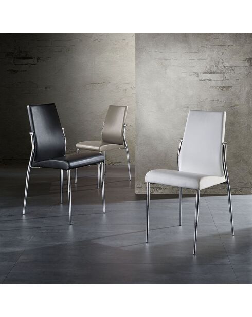 4 Chaises margo blanches - 85x41x53 cm