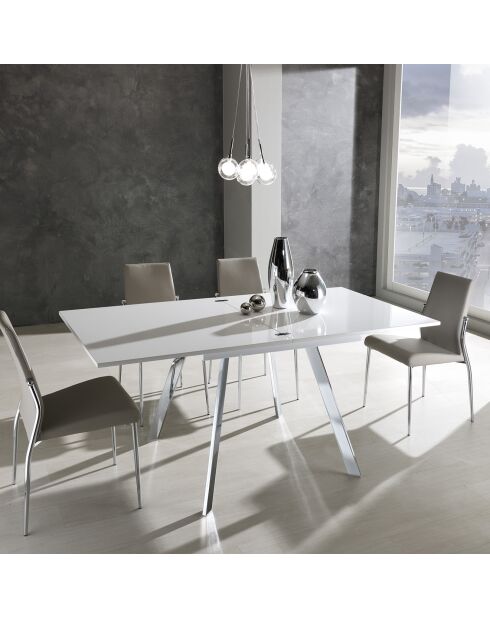 4 Chaisess margo colombe - 85x41x53 cm