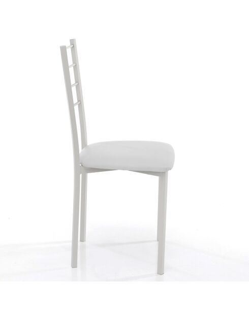 4 Chaises just blanches - 88x40x40 cm