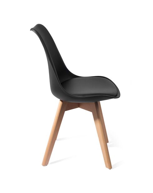 4 Chaises kiki evo noires - 81x49x54 cm