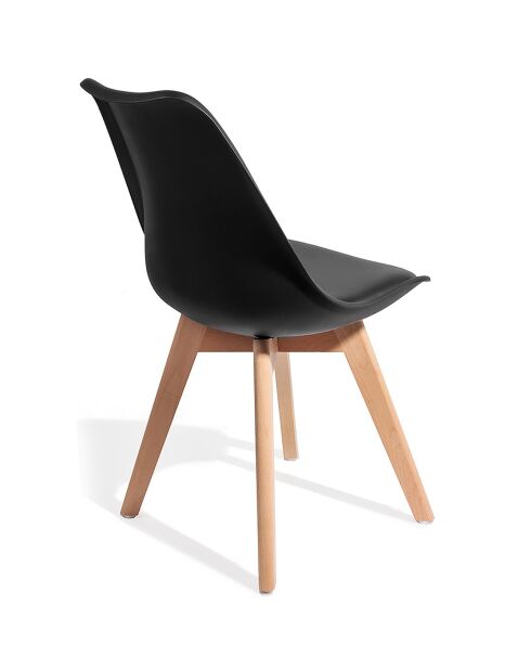 4 Chaises kiki evo noires - 81x49x54 cm