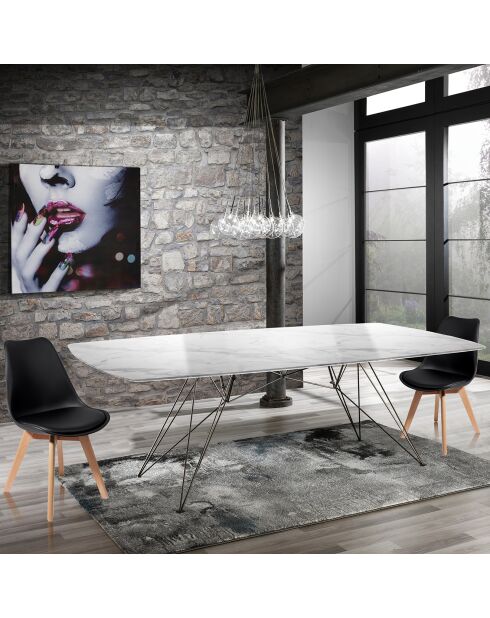 4 Chaises kiki evo noires - 81x49x54 cm
