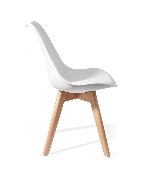4 Chaises kiki evo blanches - 81x49x54 cm
