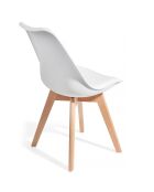4 Chaises kiki evo blanches - 81x49x54 cm
