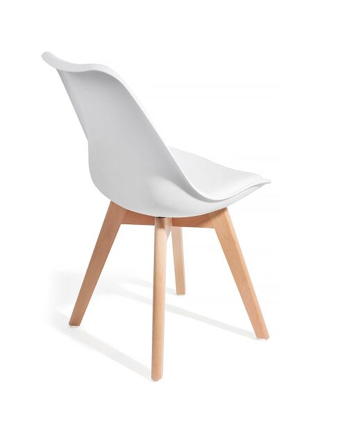4 Chaises kiki evo blanches - 81x49x54 cm