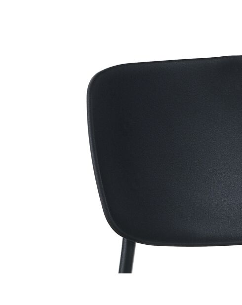 4 Chaises primary noires - 43x51x78 cm