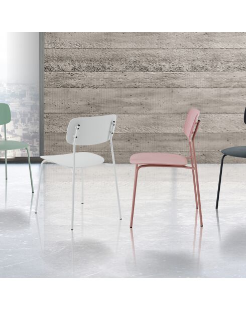 4 Chaises primary noires - 43x51x78 cm