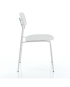 4 Chaises primary blanches - 43x51x78 cm