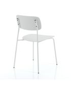 4 Chaises primary blanches - 43x51x78 cm