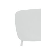 4 Chaises primary blanches - 43x51x78 cm