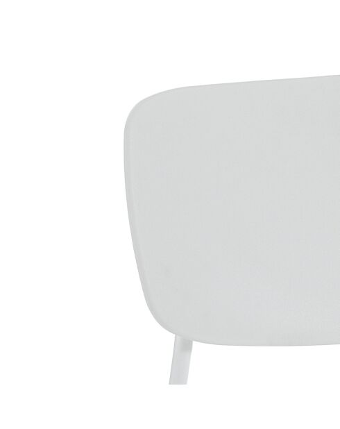 4 Chaises primary blanches - 43x51x78 cm