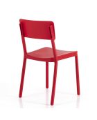 4 Chaises d'intérieur/extérieur anja rouges - 81.5x43x50 cm