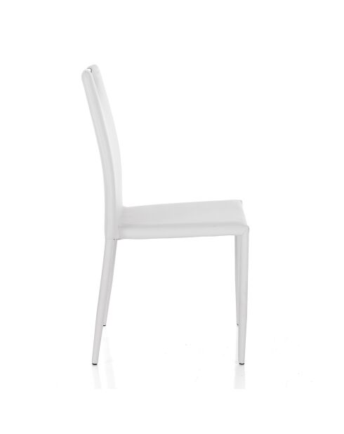 4 Chaises sara blanches - 91x44x51 cm