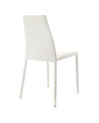 4 Chaises lion blanches - 87x43x50 cm