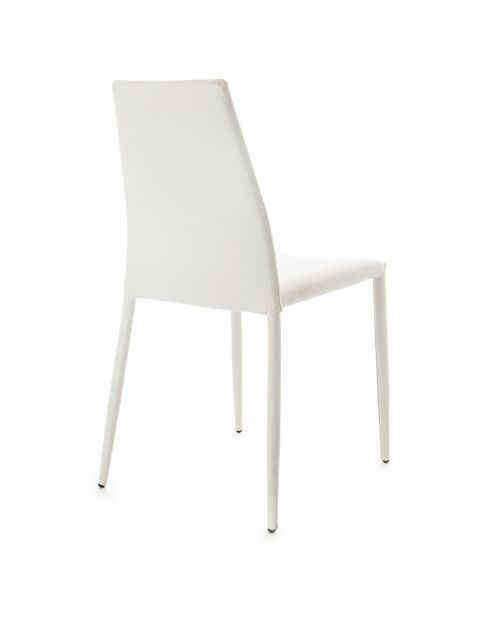 4 Chaises lion blanches - 87x43x50 cm