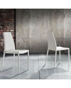 4 Chaises lion blanches - 87x43x50 cm
