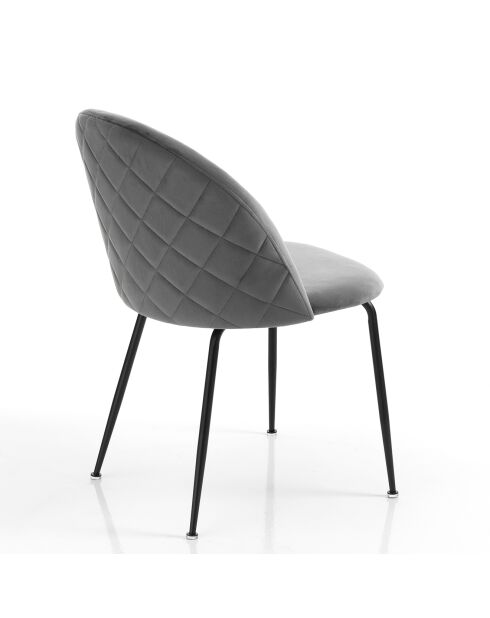 4 Chaises selly grises - 76x53x56cm