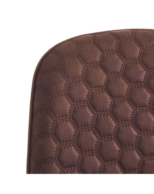 4 Chaises gale marron/noir - 86x44x51 cm