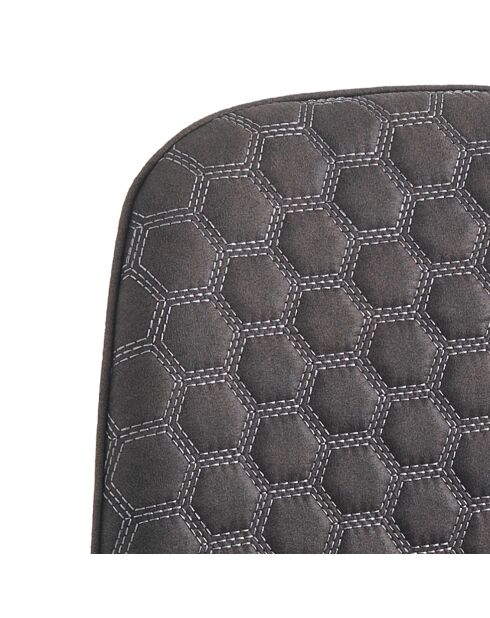 4 Chaises gale gris/noir - 86x44x51 cm