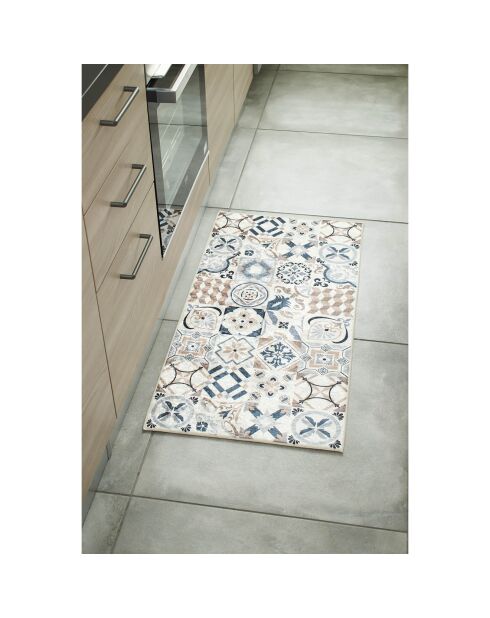 Tapis Azulejo 755 marron - 50x100 cm