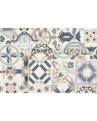 Tapis Azulejo 755 marron - 50x100 cm