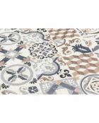Tapis Azulejo 755 marron - 50x100 cm