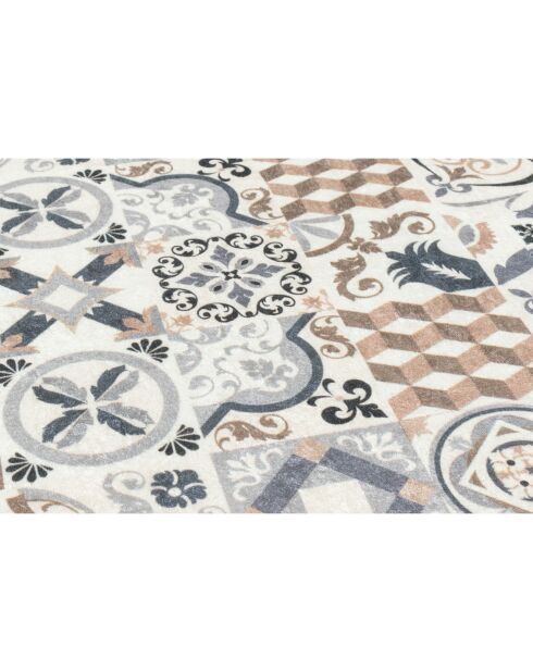 Tapis Azulejo 755 marron - 50x100 cm