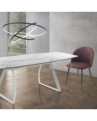 4 Chaises new kelly marron - 78x50x50 cm