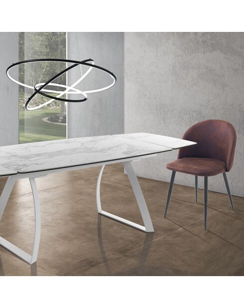 4 Chaises new kelly marron - 78x50x50 cm