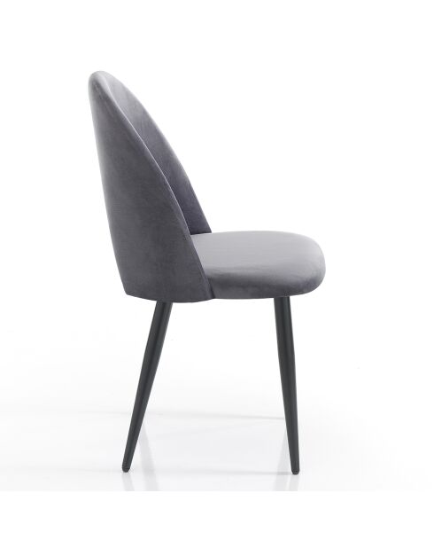 4 Chaises nail grises - 87x48x54cm