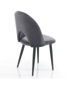 4 Chaises nail grises - 87x48x54cm