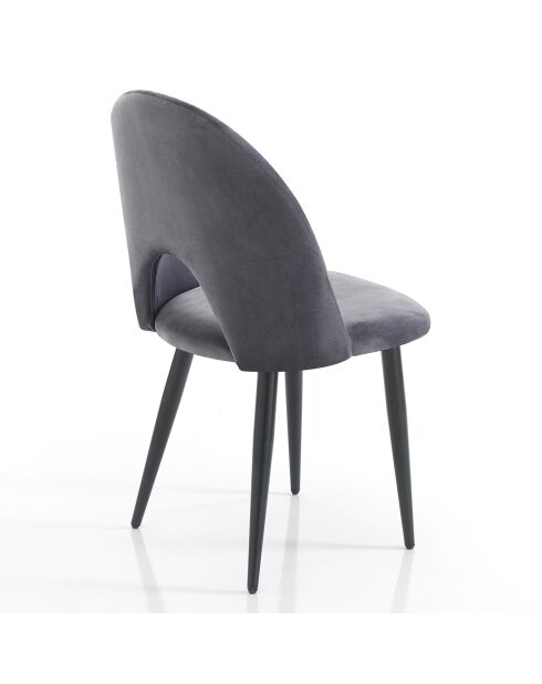 4 Chaises nail grises - 87x48x54cm