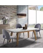 4 Chaises nail grises - 87x48x54cm