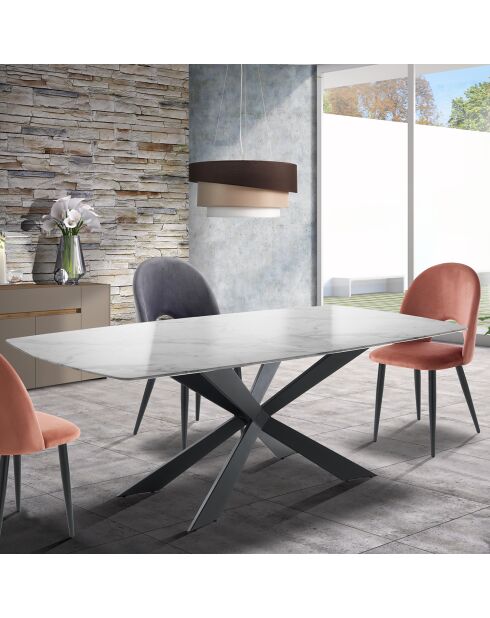 4 Chaises nail grises - 87x48x54cm