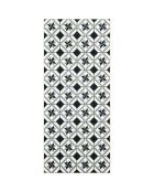 Tapis Azulejo 754 noir - 50x100 cm