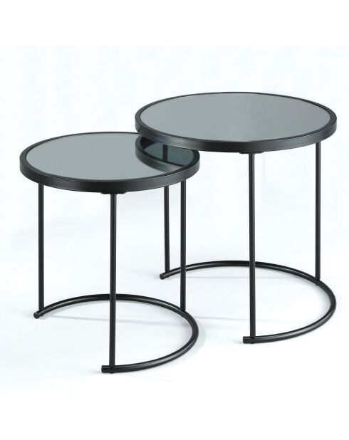 2 Tables basses gabriel noires