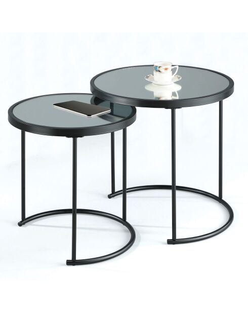 2 Tables basses gabriel noires