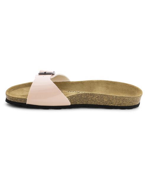 Mules Jasmin rose/marron
